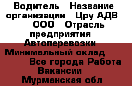 Водитель › Название организации ­ Цру АДВ777, ООО › Отрасль предприятия ­ Автоперевозки › Минимальный оклад ­ 110 000 - Все города Работа » Вакансии   . Мурманская обл.,Апатиты г.